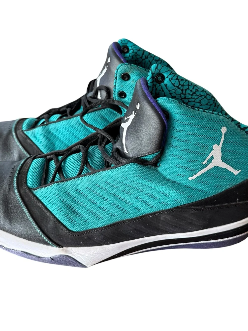 Nike Jordan B'Mo New Emerald Black Grape Ice 580590-008 Men's Size 17 RARE size